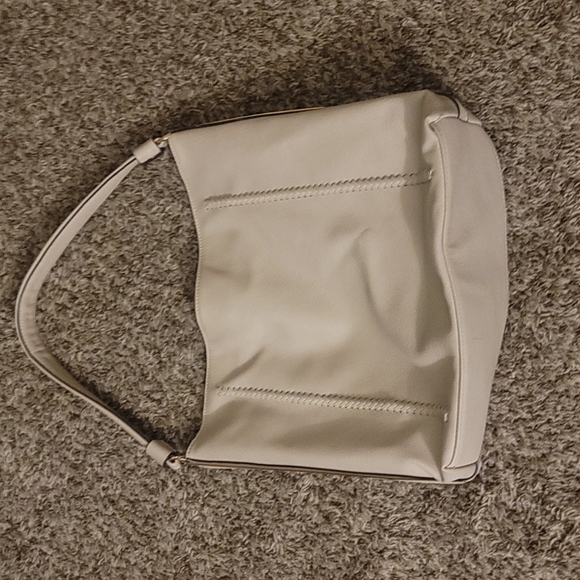 Faux Leather Purse Cream Color - Picture 1 of 8